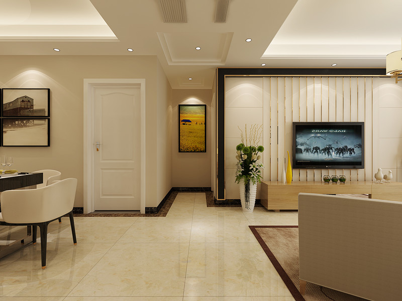 十堰裝修 天麟現(xiàn)代簡約風格室內(nèi)裝修效果圖解析